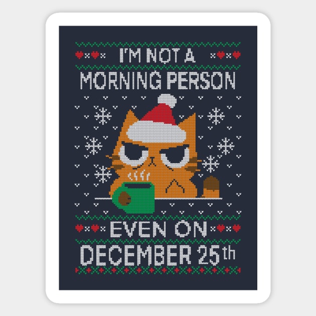 Grumpy Xmas Morning Sticker by TaylorRoss1